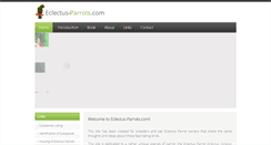 Desktop Screenshot of eclectus-parrots.com
